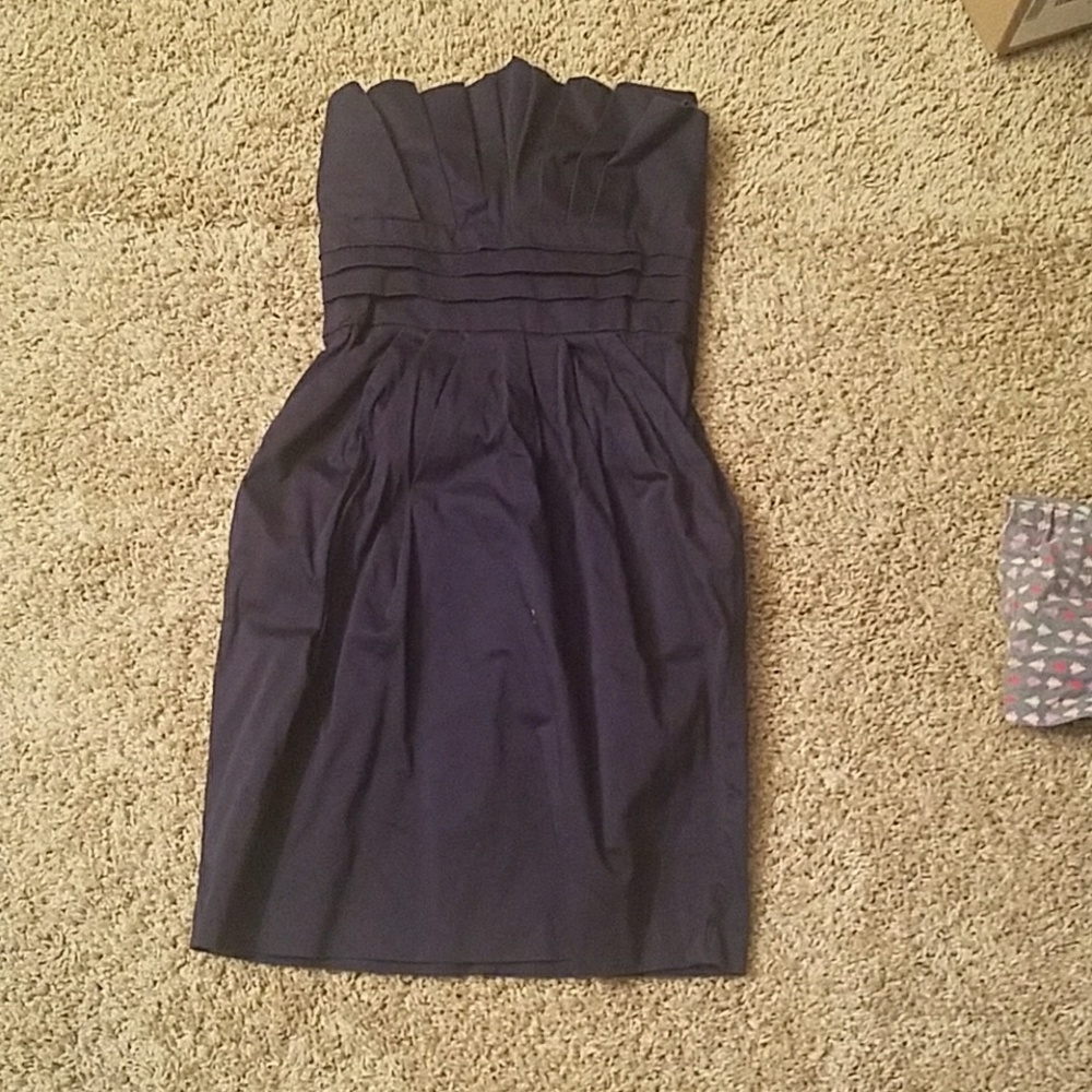 Dsrk navy blue party dress